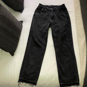 FRANK AND OAK BLACK JEANS